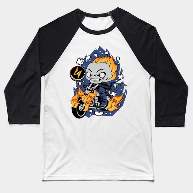 CCG Phantom Biker Baseball T-Shirt by Comic Collectors Guild 